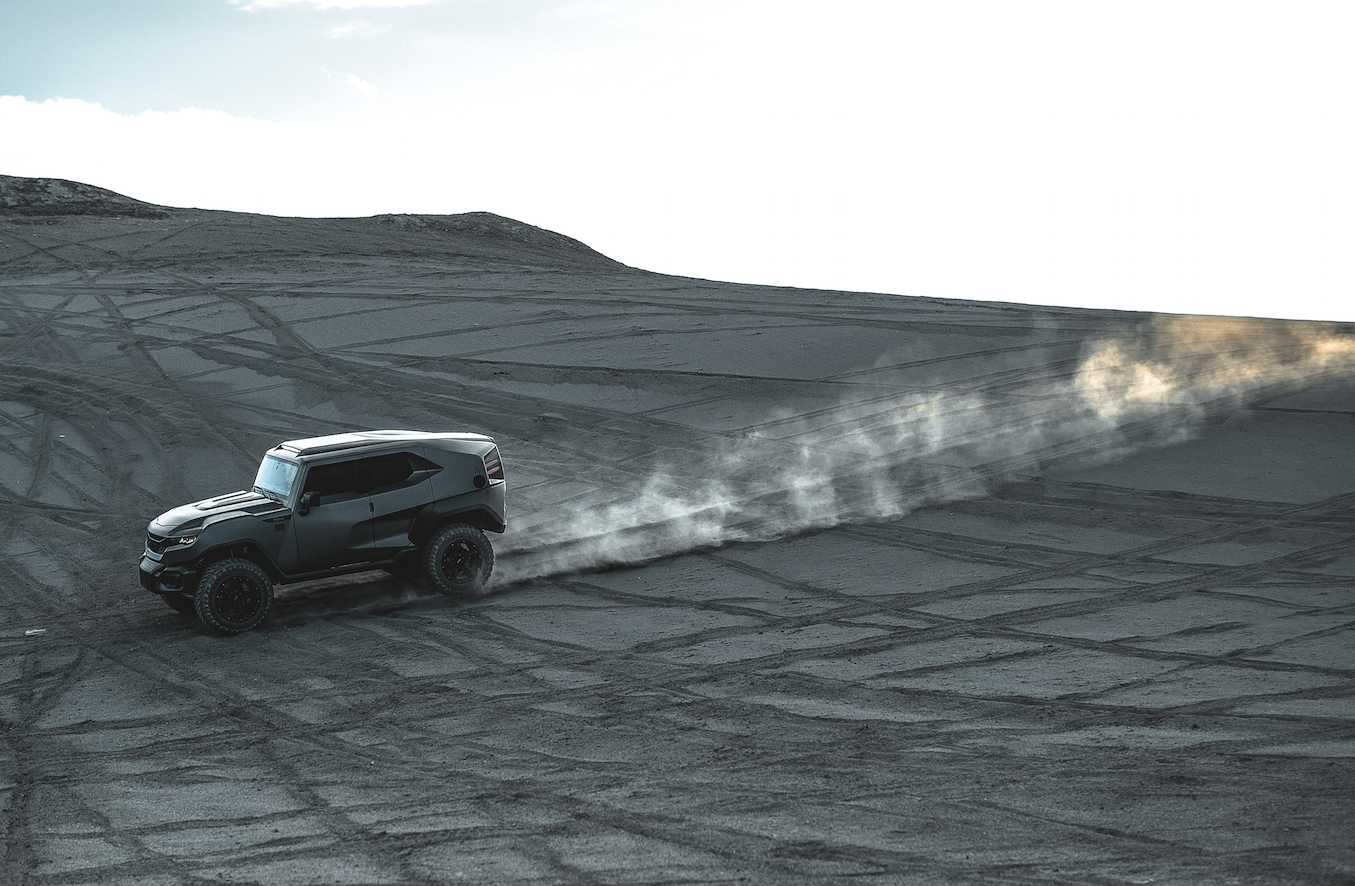 The Rezvani Tank X does its thing off-road