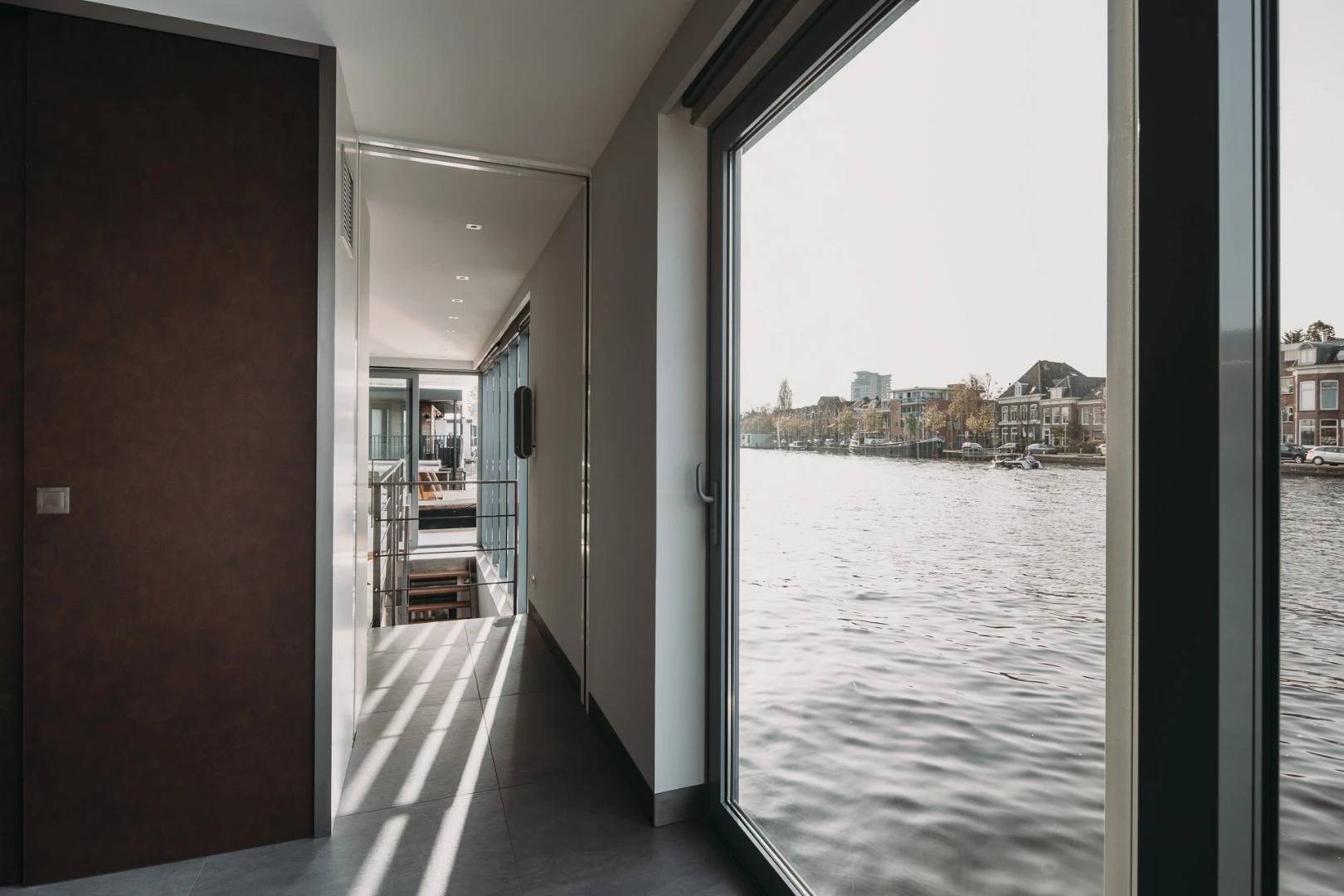 The 210-sq m (2,260-sq ft) home stretches over two levels
