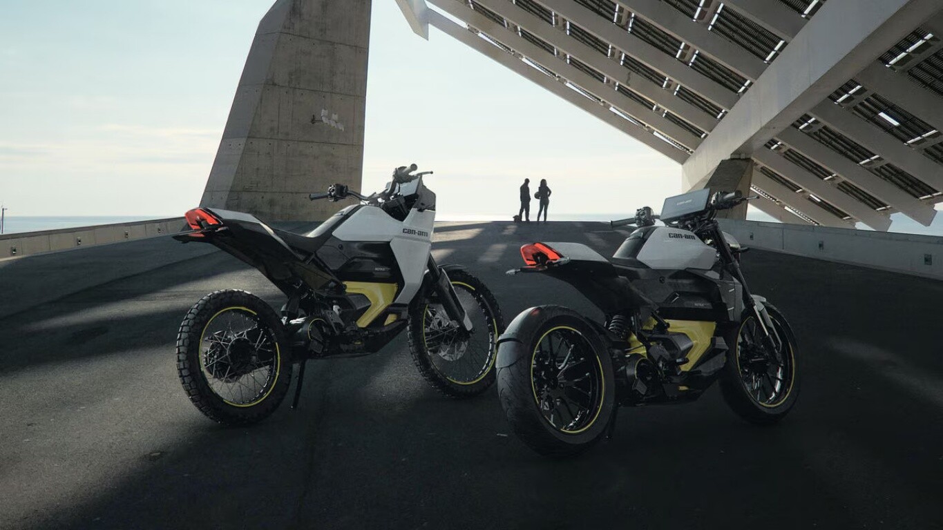 Can-Am's Pulse and Origin are e-motos powered by a liquid-cooled 8.9-kWh Li-ion battery