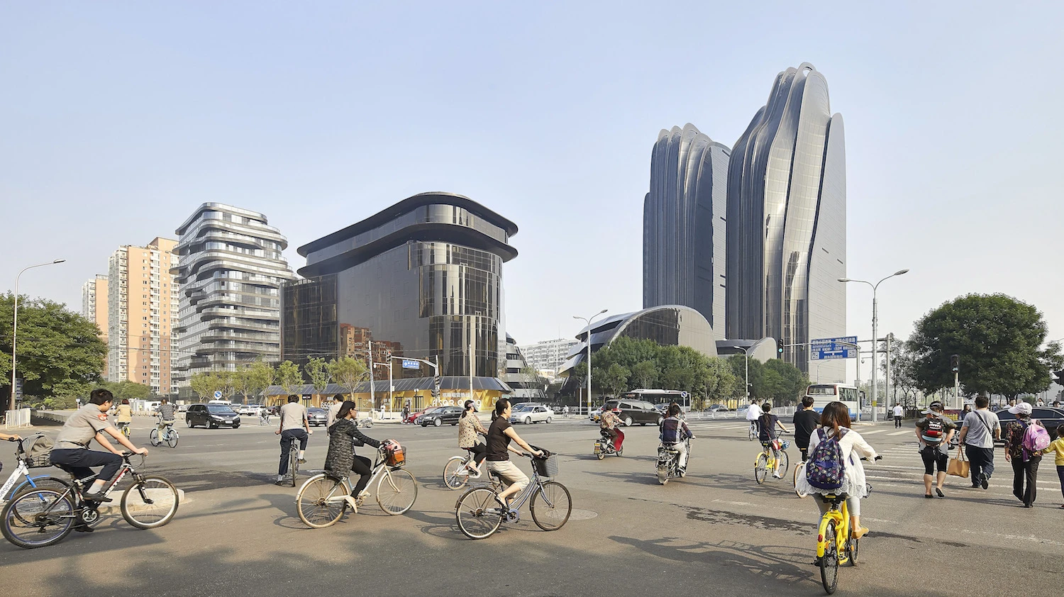 The Chaoyang Park Plaza comprises a total of 10 buildings