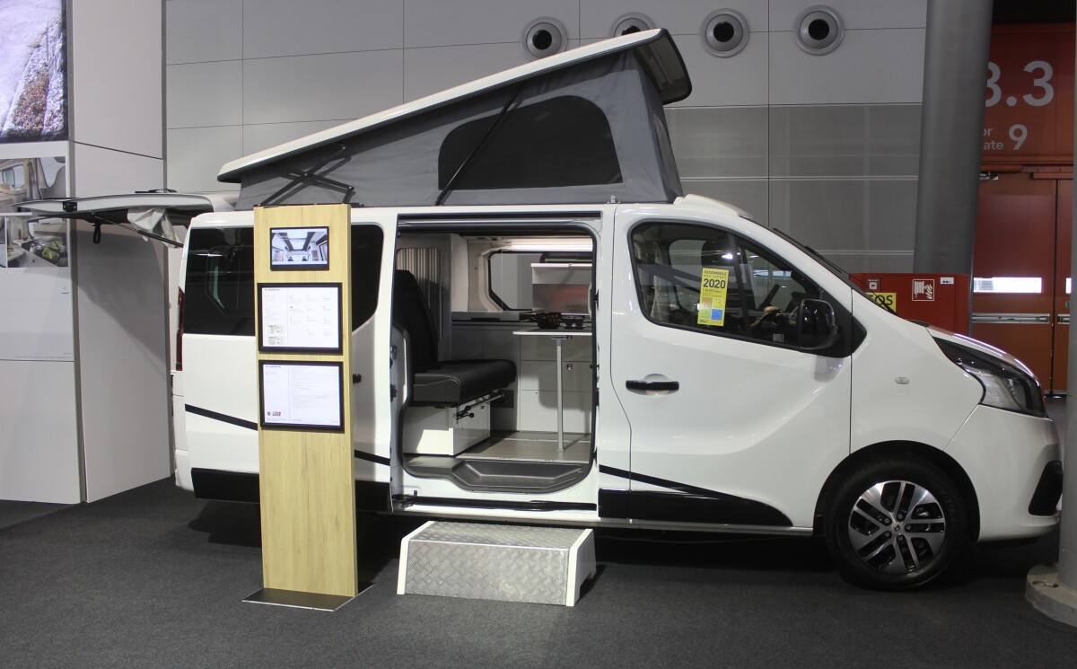 At just under 5 m, the Adria Active is a versatile small camper van for four