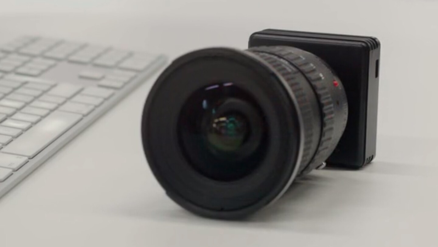 The FPS1000 slow-mo camera - shown with a Canon EF lens attached via a converter