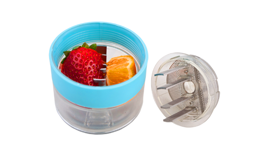 These blades mash up the ingredients you want to infuse your water with