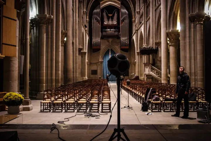 EPFL's system in use at the Lausanne Cathedral in Switzerland