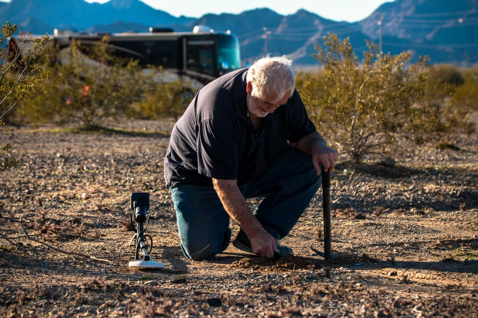 Prospecting is also part of the attraction at the Quartzite gathering