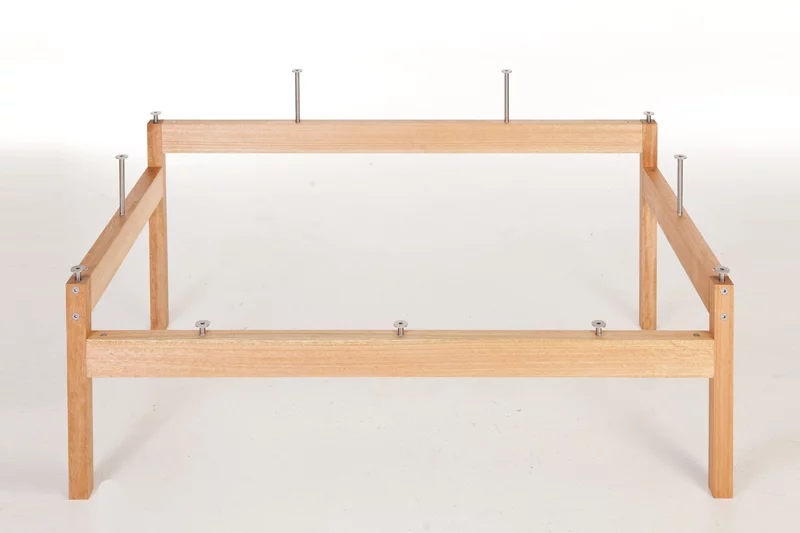 The Saligna frame that the polymer-augmented plywood of Skin fits in and around