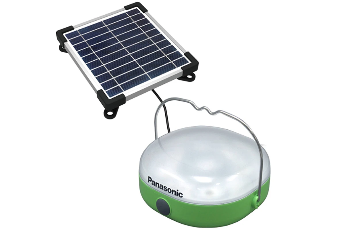 The Panasonic solar lantern can also charge small electronic devices