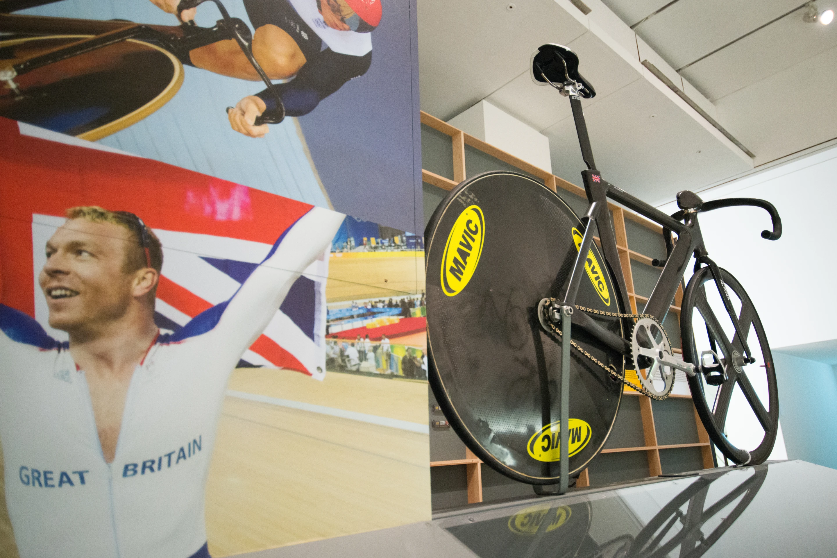 Chris Hoy won Olympic gold on this carbon fiber track bike