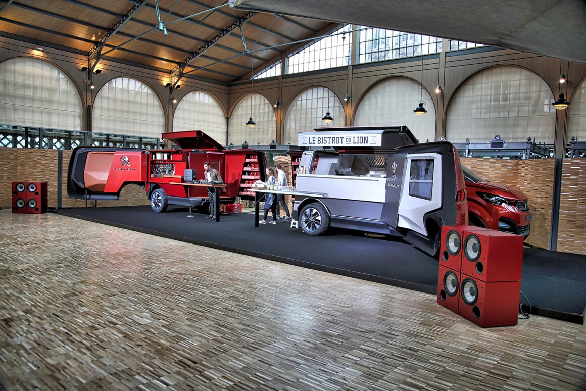 Peugeot Design Shows An Ingenious Foodtruck Le Bistrot Du Lion