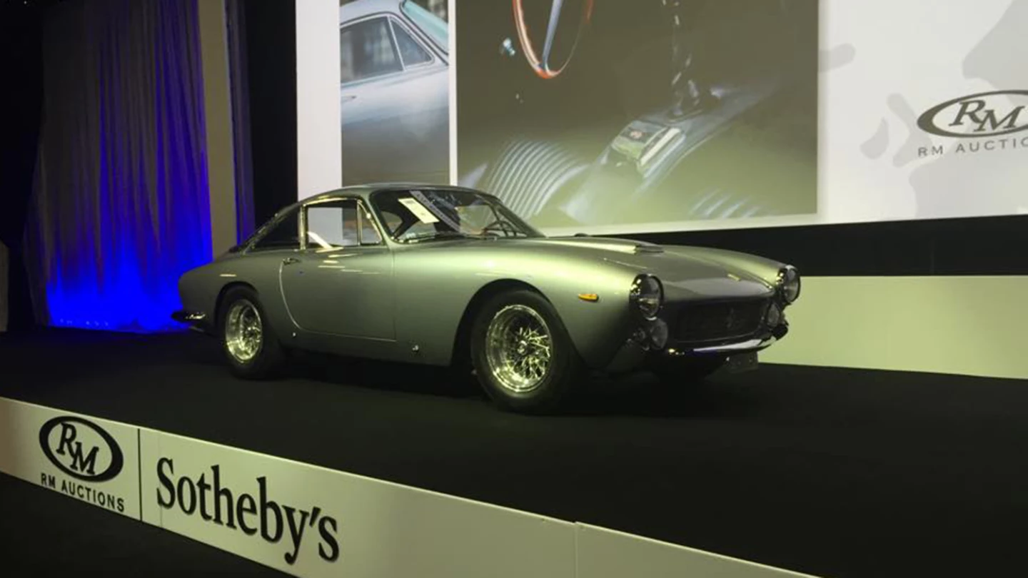 This car was one of the last Lussos manufactured, being the 338th of only 350 made. The Ferrari 250 GT/L was first seen at the Paris Motor Show in October 1962, fitting between the sporting 250 GT SWB and its more luxurious sibling, the 250 GTE 2+2, combining the best features of both. The Lusso was designed by Pininfarina and built by Scaglietti, with the bodies being made out of steel and the doors, bonnet, and boot lids out of aluminium. Gt?Ls usually sell in the $1.6 million to $2.5 million range, with RM having set the record for the Lusso model at $4.51 million at Monterey in 2008. This 1964 Ferrari 250 GT/L Berlinetta 'Lusso' by Scaglietti sold for £1,232,000 ($1,882,438).