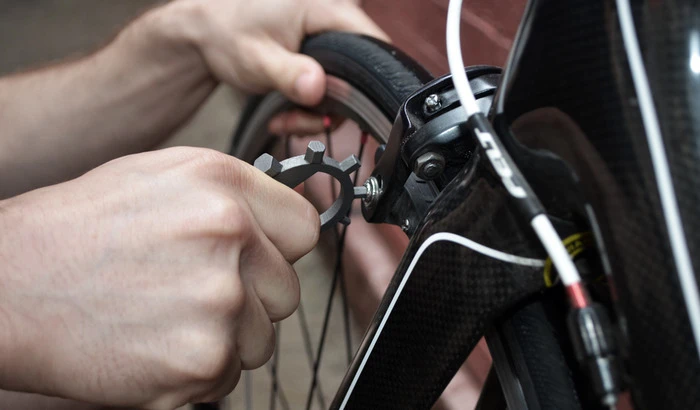 Using Ringtool to work on a bicycle