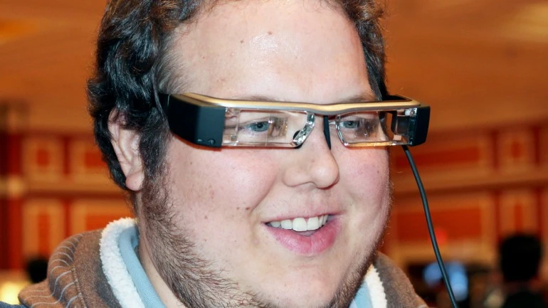 Epson's Moverio BT-200 smart glasses at CES