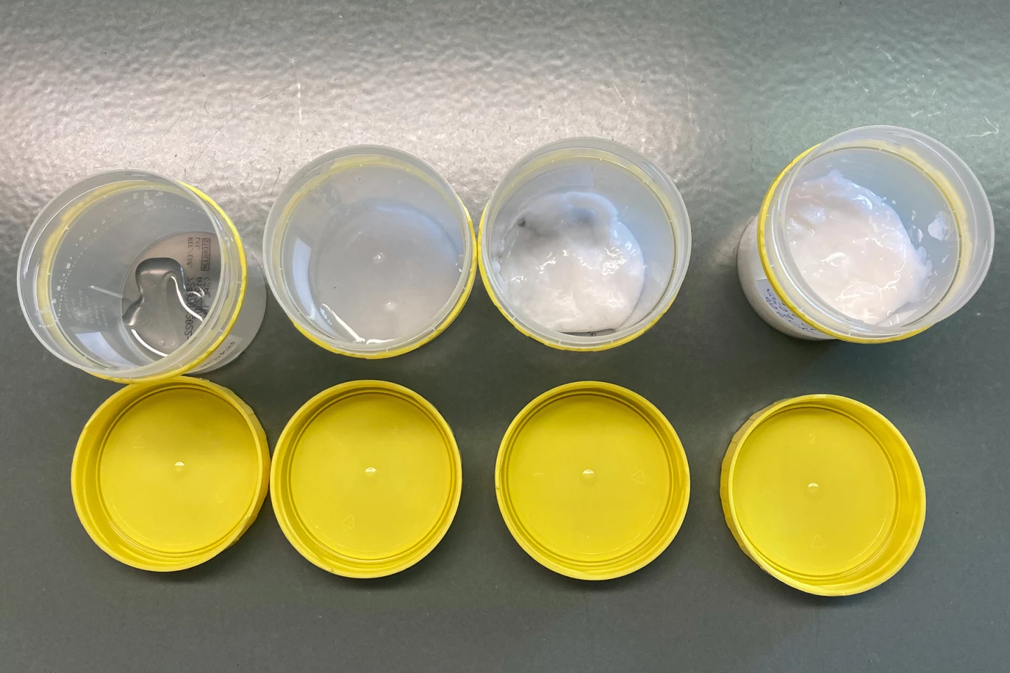Examples of the cyclodextrine gel, which dries clear when applied to wood