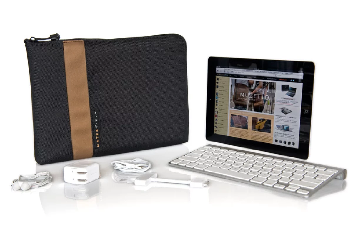 Waterfield Design's iPad Travel Express is a protective carrying case with extra room for various iPad accessories(All photos courtesy SFBags)