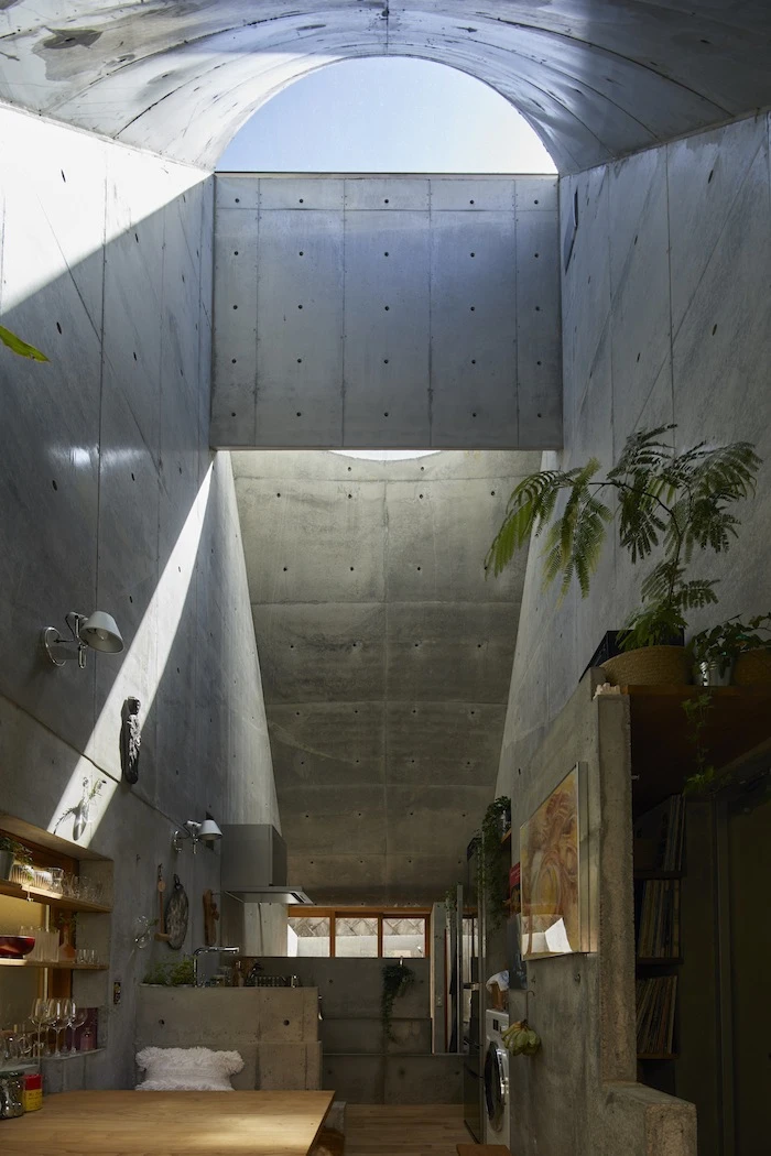 The Love 2 House features immense ceilings, offering a sense of additional room and space