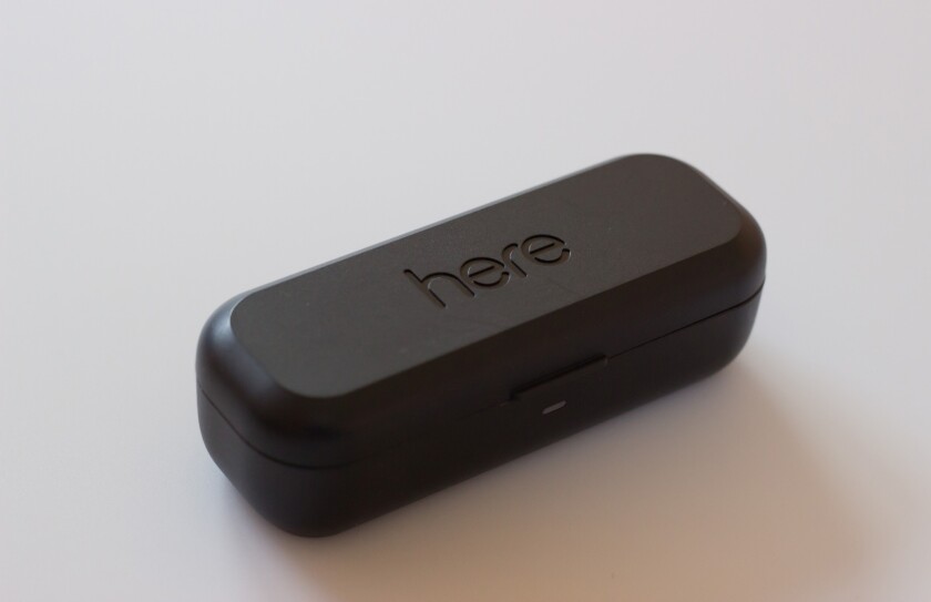 Here's portable charging case, which adds two extra full charges to the earbuds