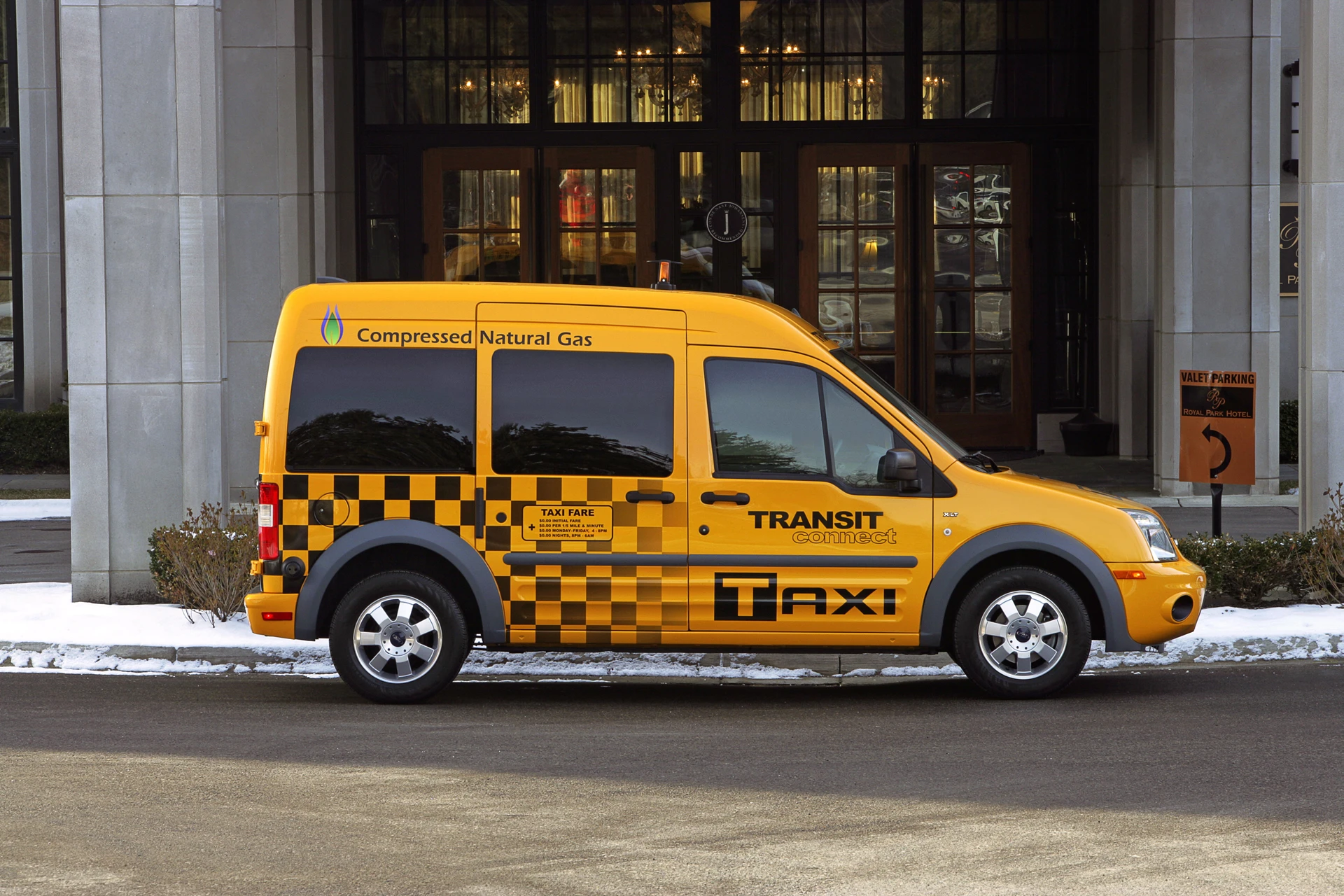 The Ford Transit Connect taxi