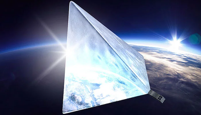 An artist's rendition of Mayak, a Russian CubeSat that was just launched