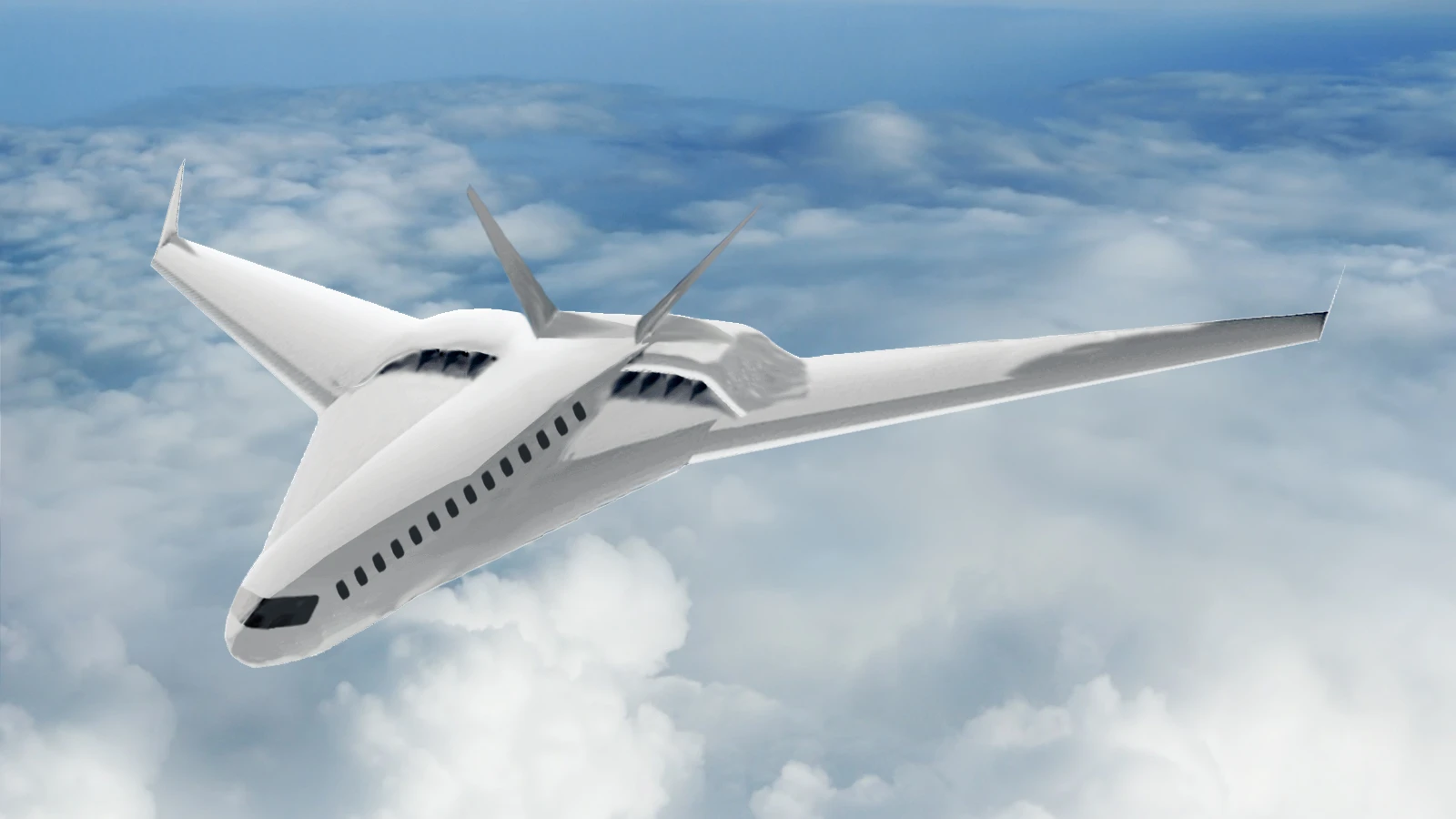 Artist's rendering of an advanced commercial transport aircraft concept utilizing CHEETA systems
