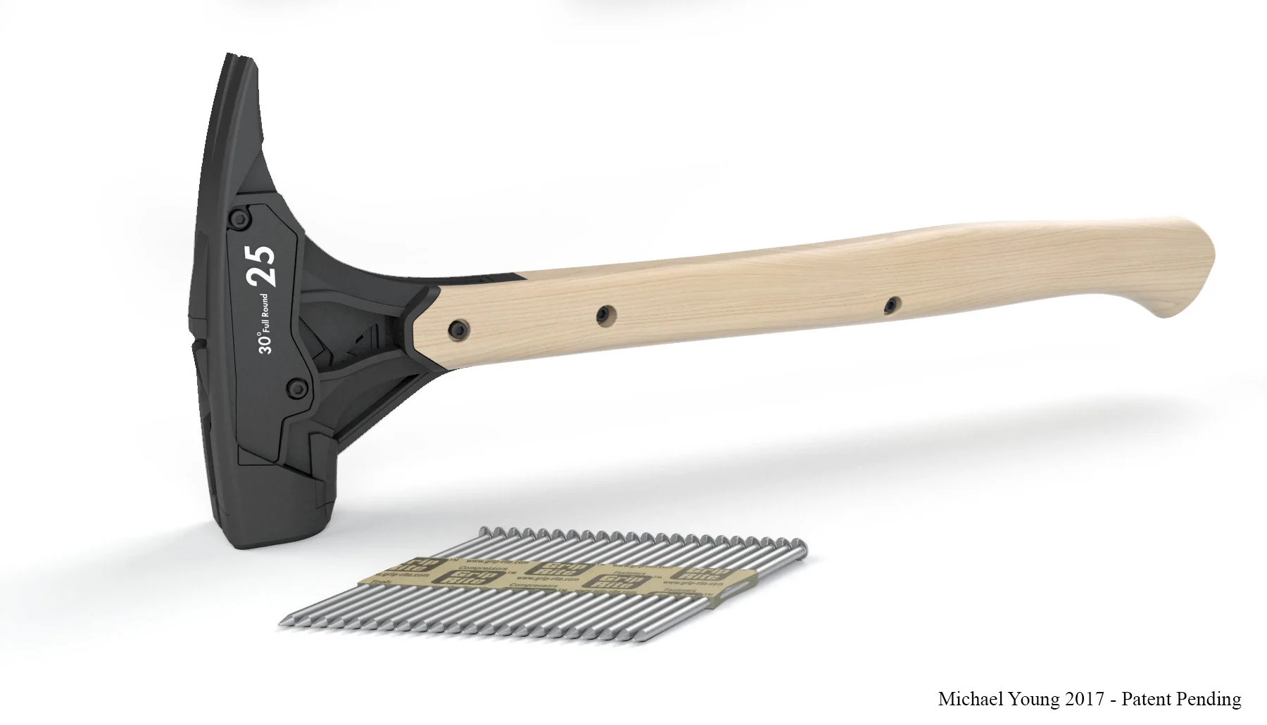 Misguided hammers striking exposed thumbs might nearly be as old as the tool itself, but what if hammering nails in could be a single-handed undertaking?