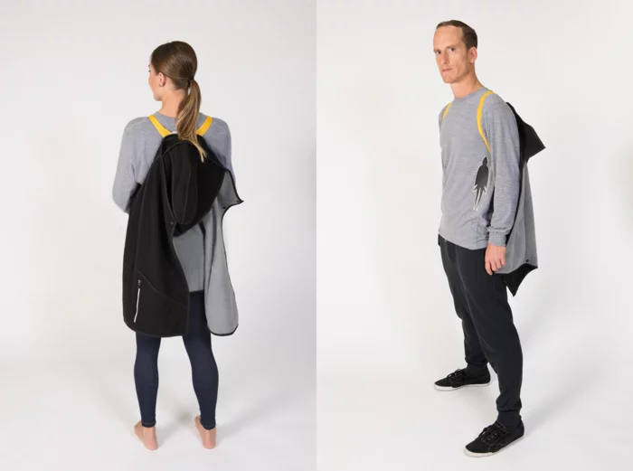 Mavari can be transformed into a backpack for when you don't actually want to wear it