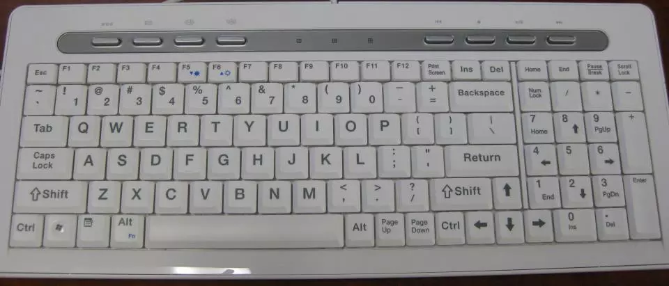 The Telikin's keyboard
