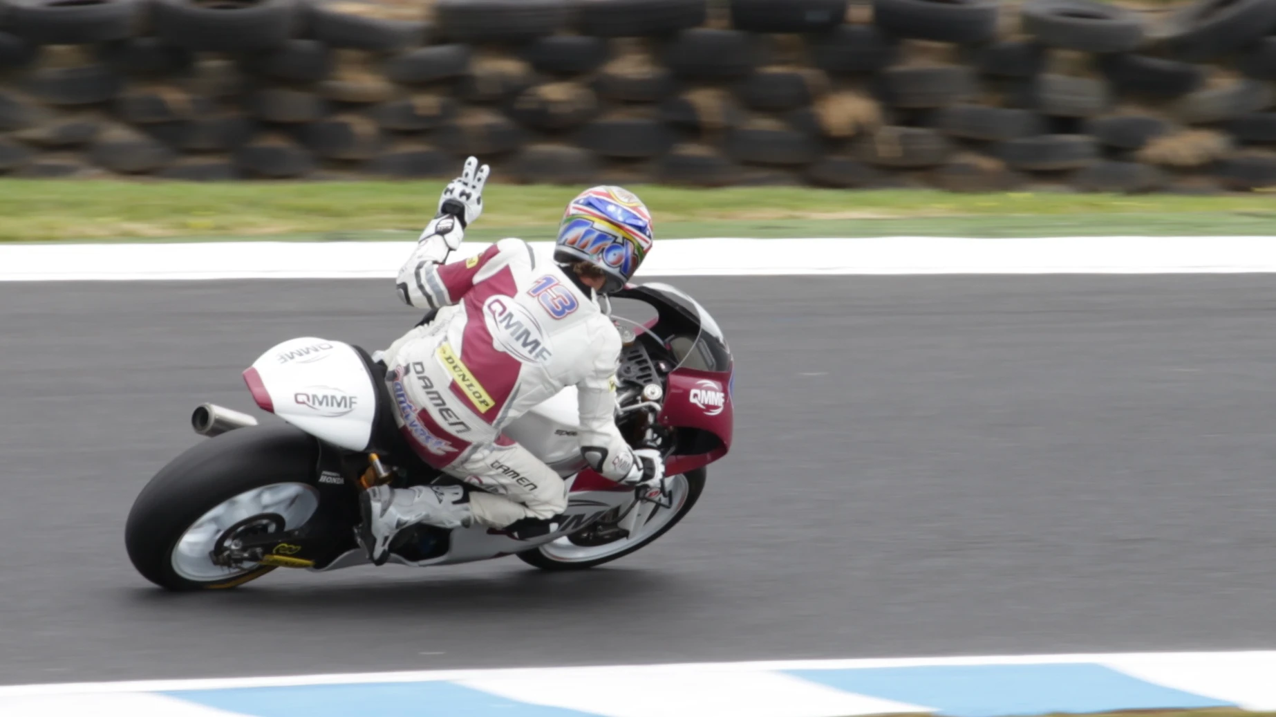Ant West at Phillip Island racing circuit, Australia