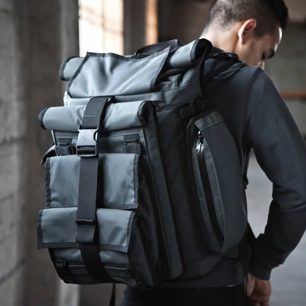 Accessories include a laptop case, cell phone pocket and vertical zippered pocket