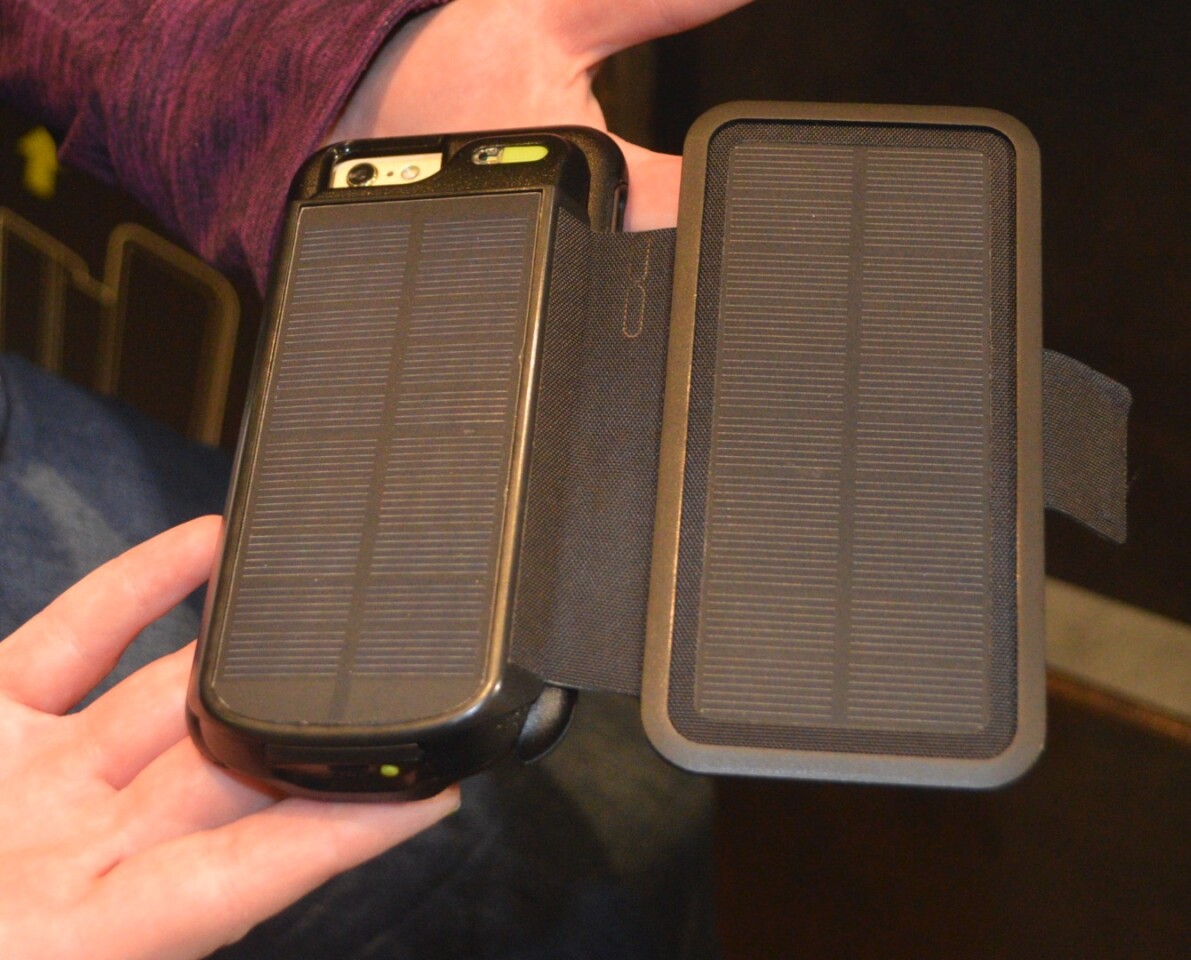 The Nomad Folio offers two panels for charging