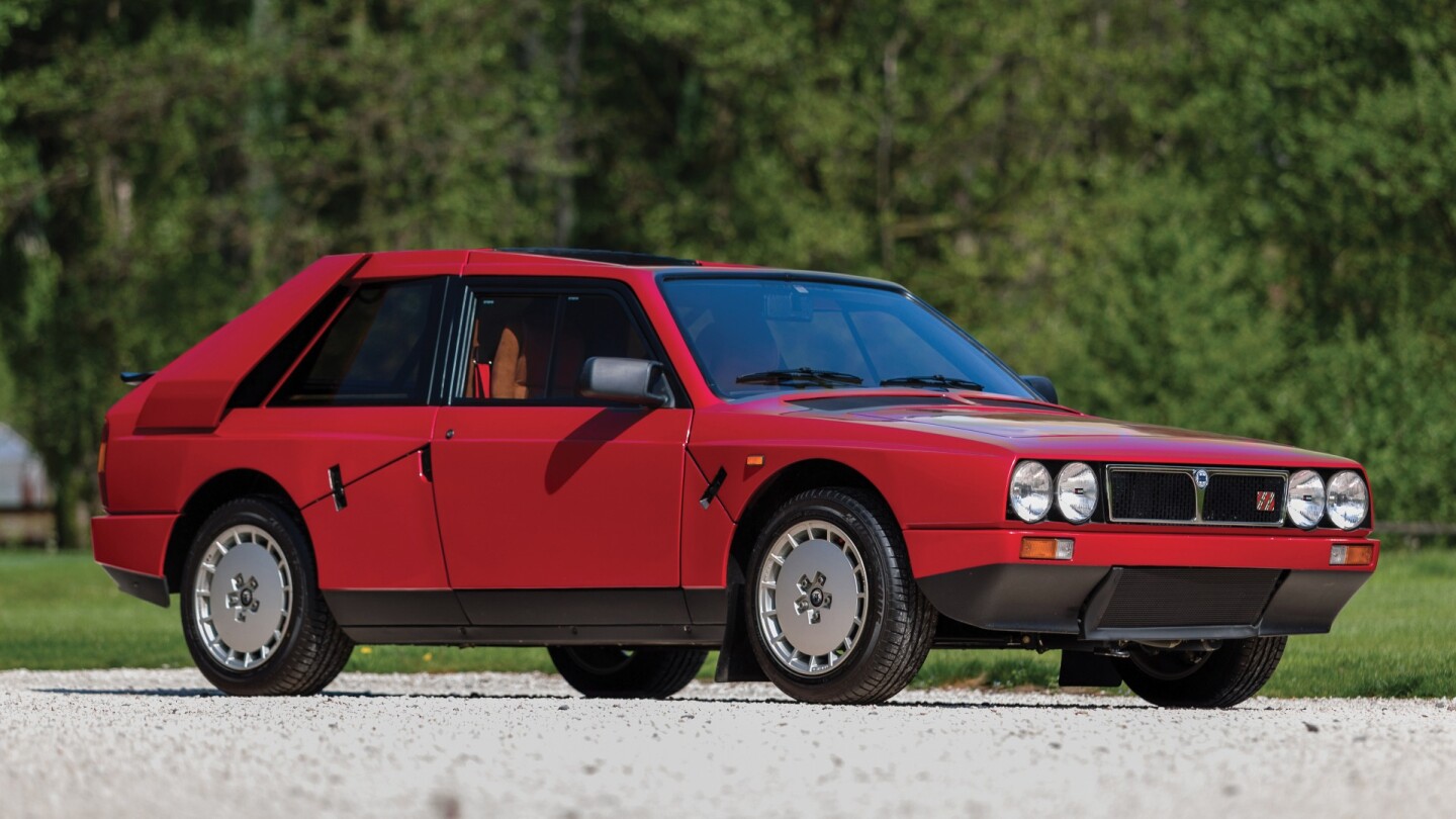 An amazing time-warp example of the excesses of 1980s Group B rally cars, this 300 hp Lancia Delta S4 'Stradale' is one of the 200 street-legal cars built for homologation requirements. With only 1,600 kilometers from new, this Delta S4 is powered by a 1759cc fuel-injected DOHC engine and a dual-stepped Volumex KKK supercharger and turbocharger. Sold for €492,800 ($550,986) Auction Link