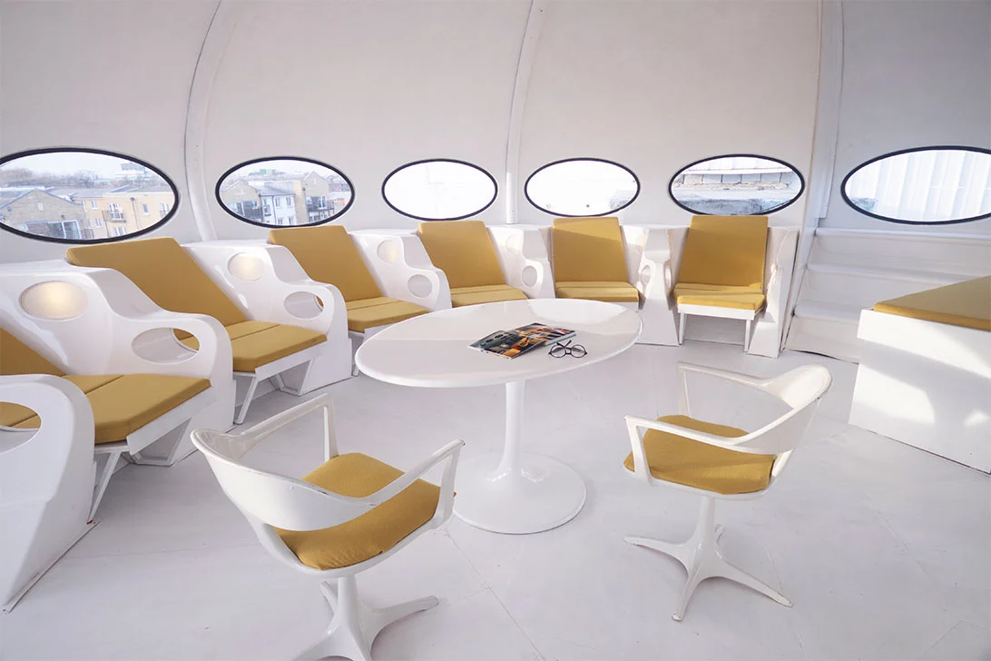 Futuro House No. 022 has been designed for hosting events and activities