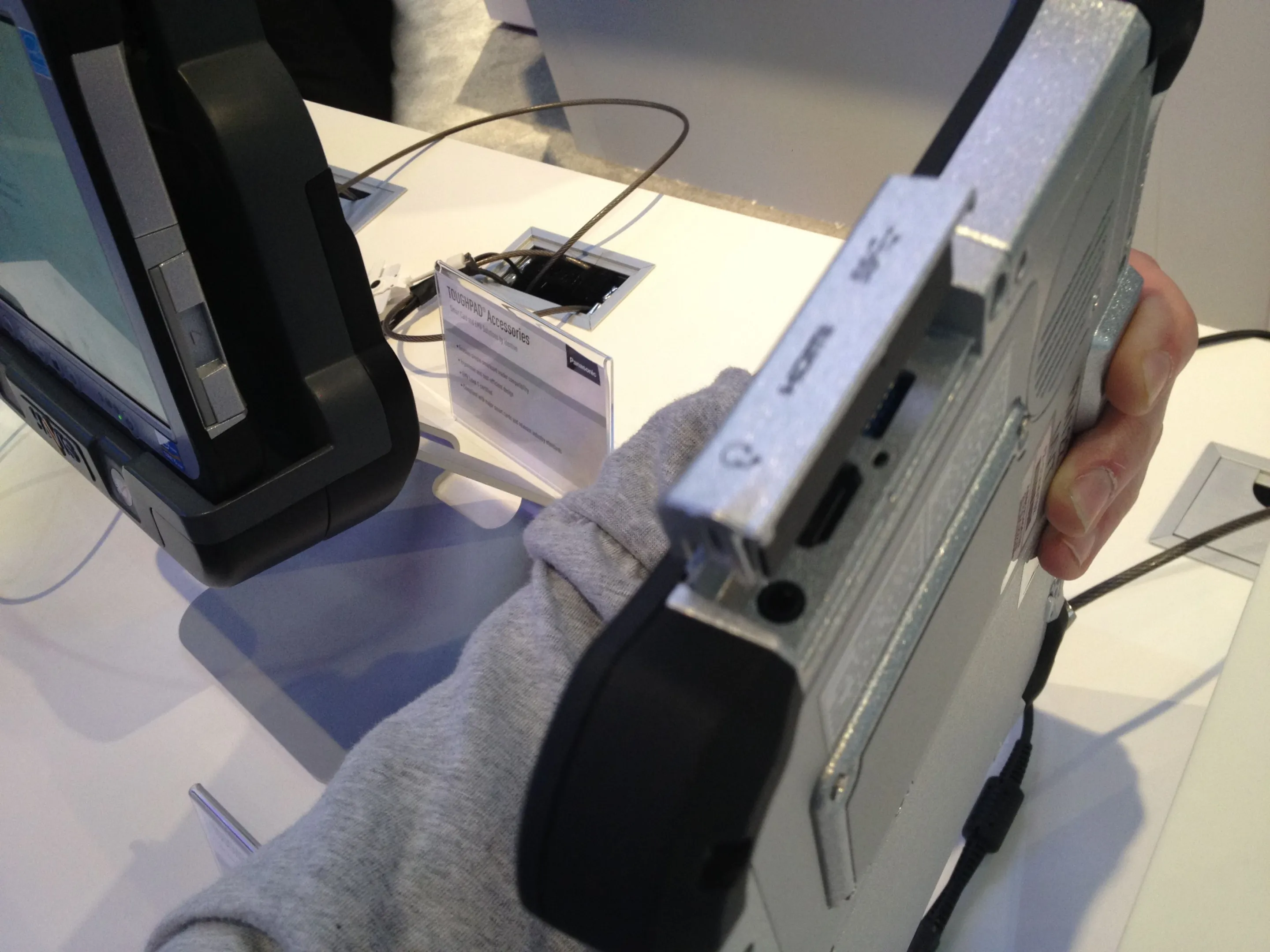 The port on Panasonic's new Windows 8 Toughpad