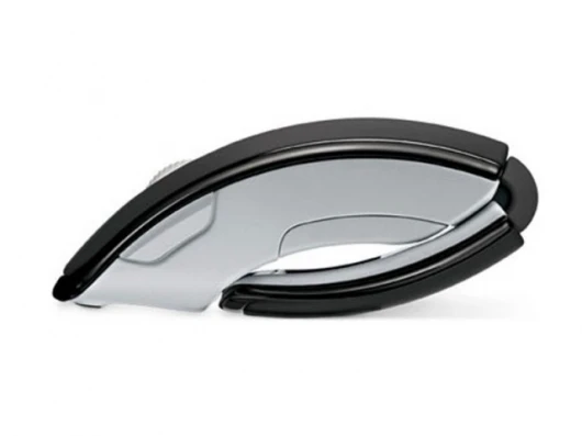 Microsoft's Arc Mouse all folded up and ready to travel