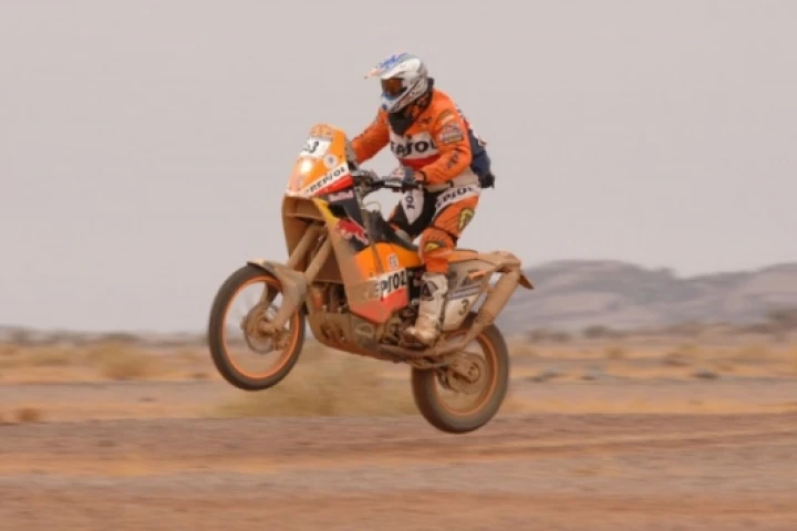 KTM's Giovanni Sala at the 2007 Dakar