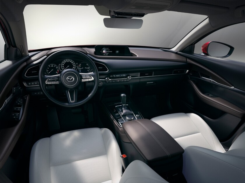 The interior of the Mazda CX-30 appears to be functionally very on par with the well-done interiors of Mazda’s current crop of crossover-SUVs