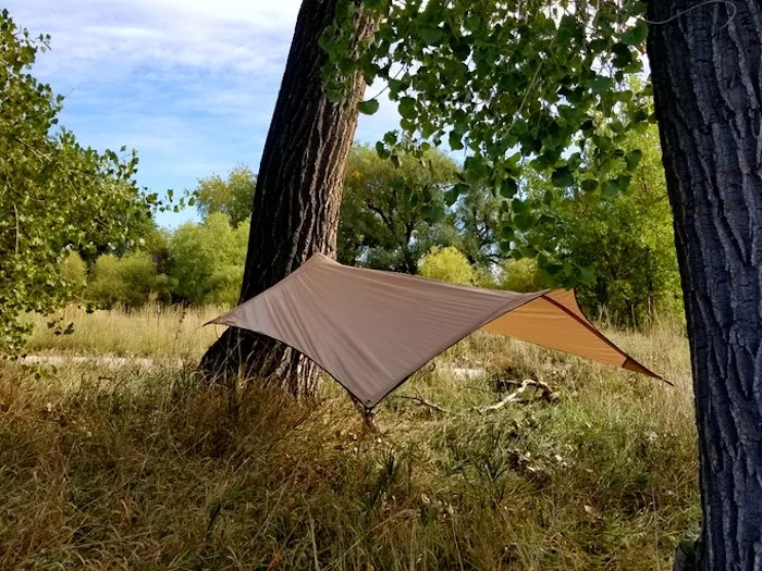 The Walden has six tie-down points, with 9 ft (2.7 m) of rope attached to each and built-in pockets to store them