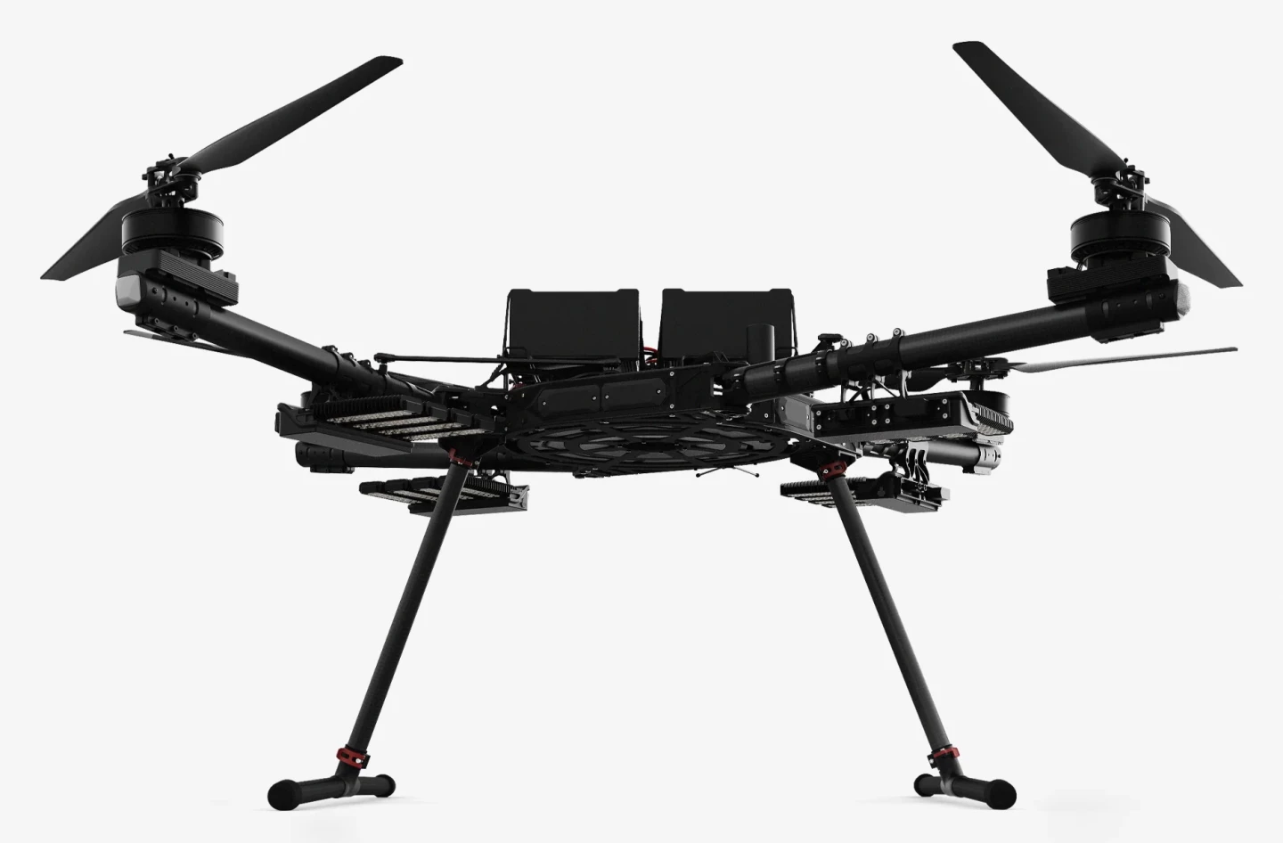 The downwash from the Alta X's propellers helps cool the LED panels