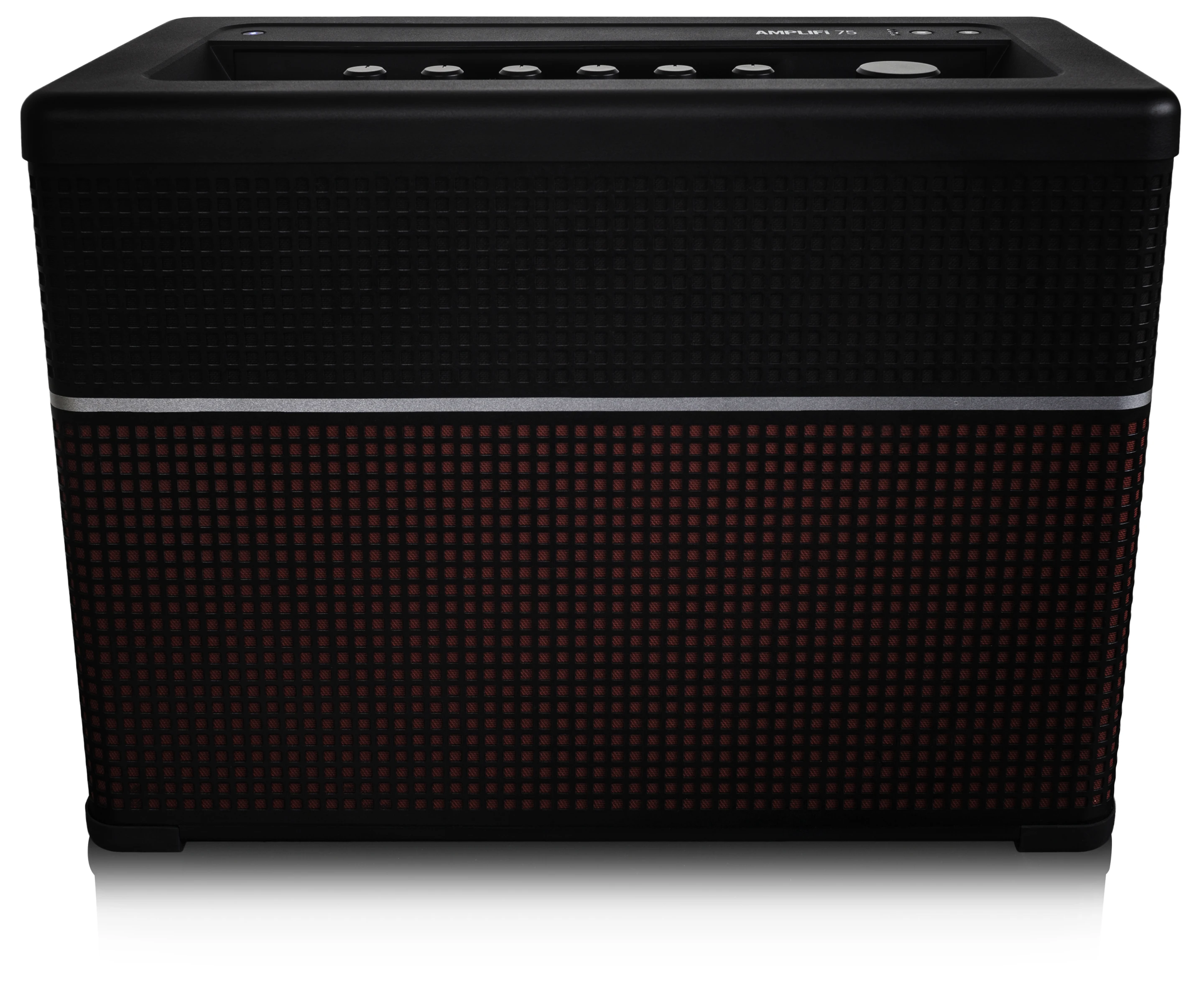 AMPLIFi comes in two sizes, both sporting two mid-bass drivers and two tweeters up top and a custom guitar speaker below