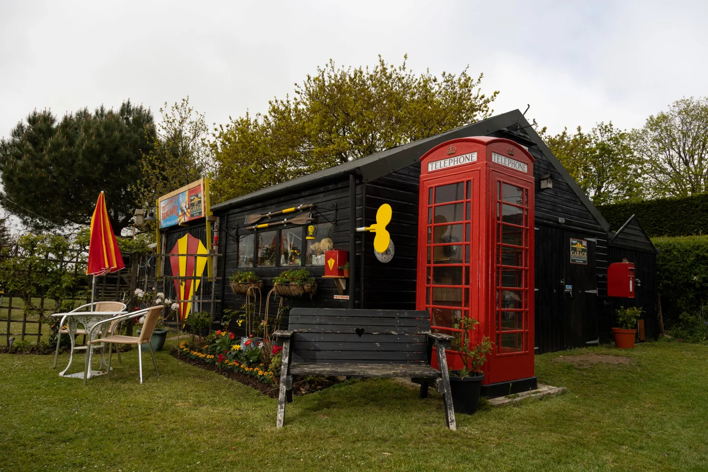 The Chitty Inventor's Workshop was originally built as a space to make a full-scale roadworthy Chitty Chitty Bang Bang replica. It then evolved into a workshop, in which owner Nicholas Pointing makes miniature ride-on vehicles. The project is a finalist in the Workshop/Studio category