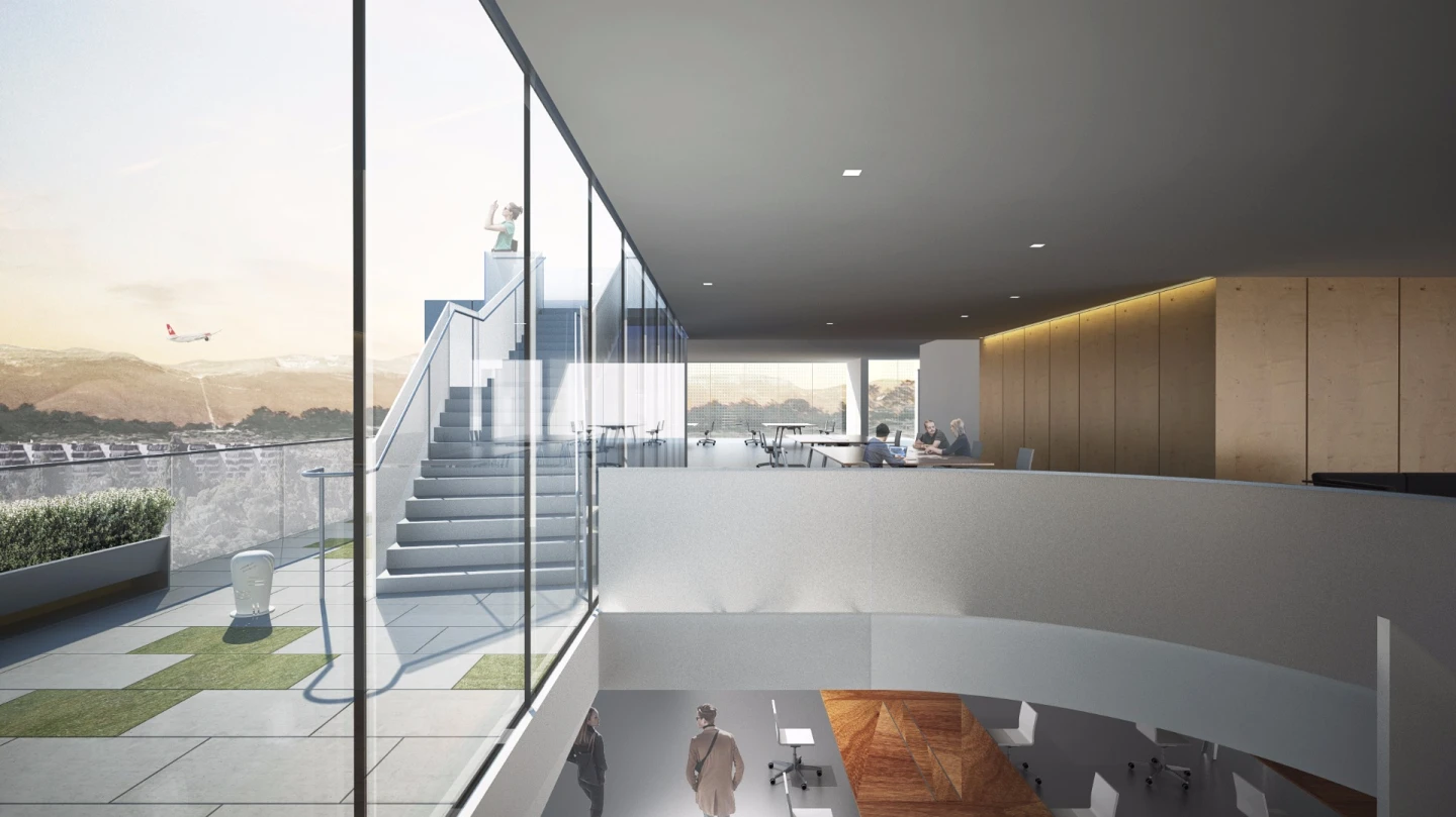 Inside the new Geneva Operational Center for Doctors Without Borders are criss-crossing passages flanked by seating alcoves and small gathering places