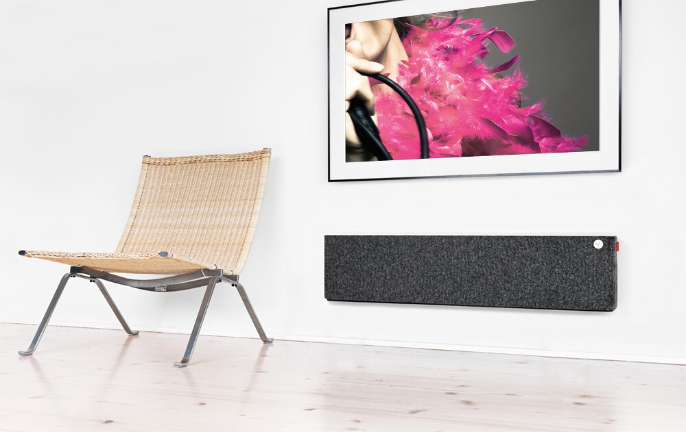 The Libratone Lounge system can be used to play audio from a TV