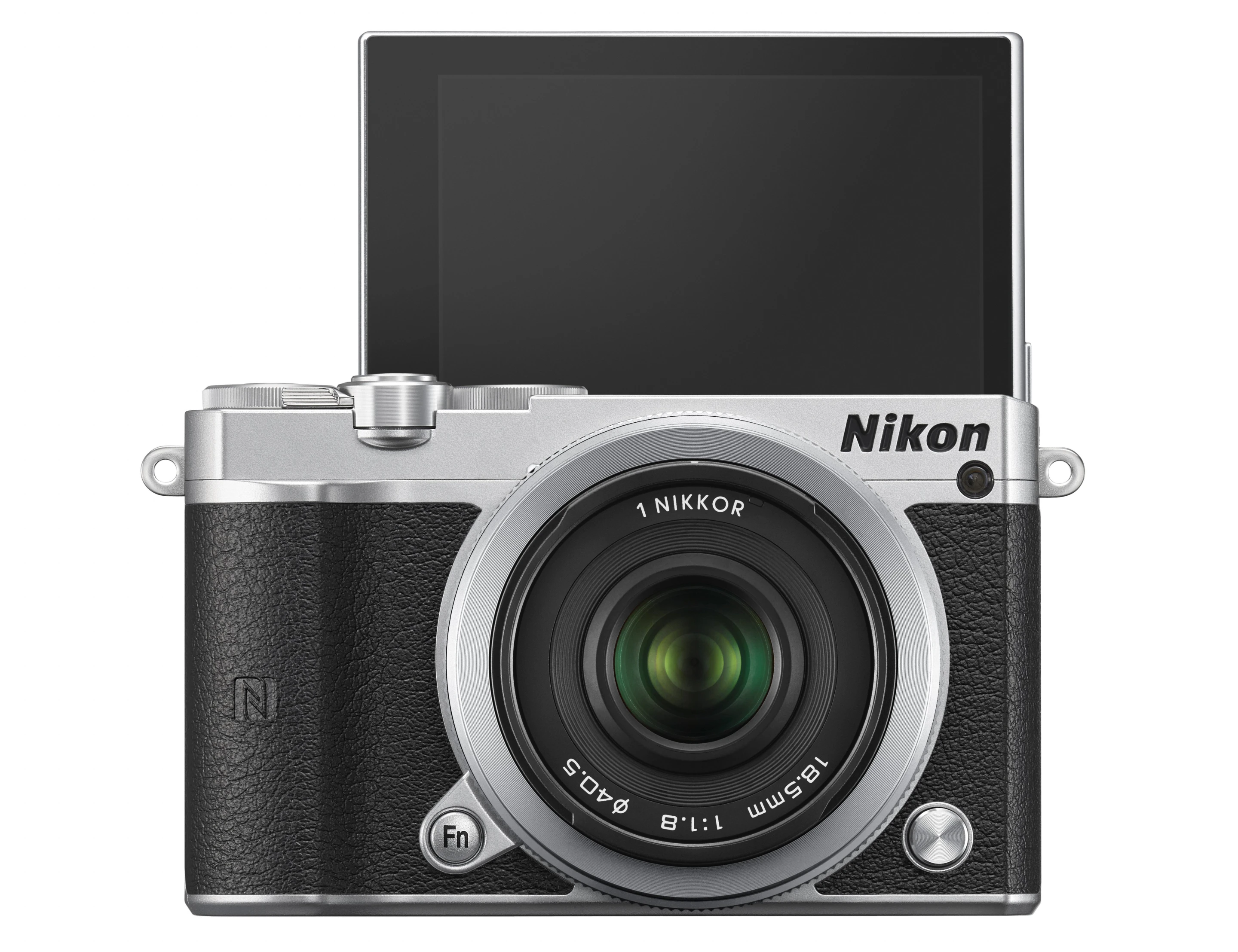 The flip-up monitor on the Nikon 1 J5 is selfie-friendly