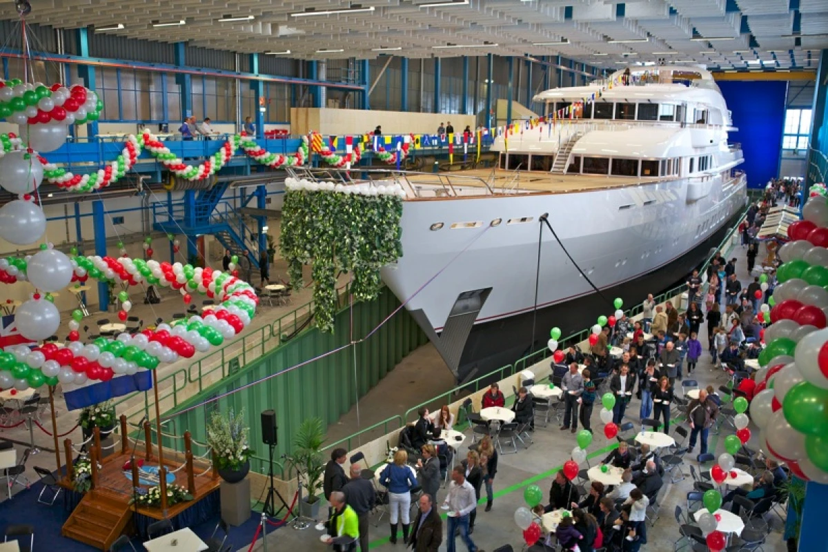 Feadship's new Hampshire II luxury motoryacht prepares to launch