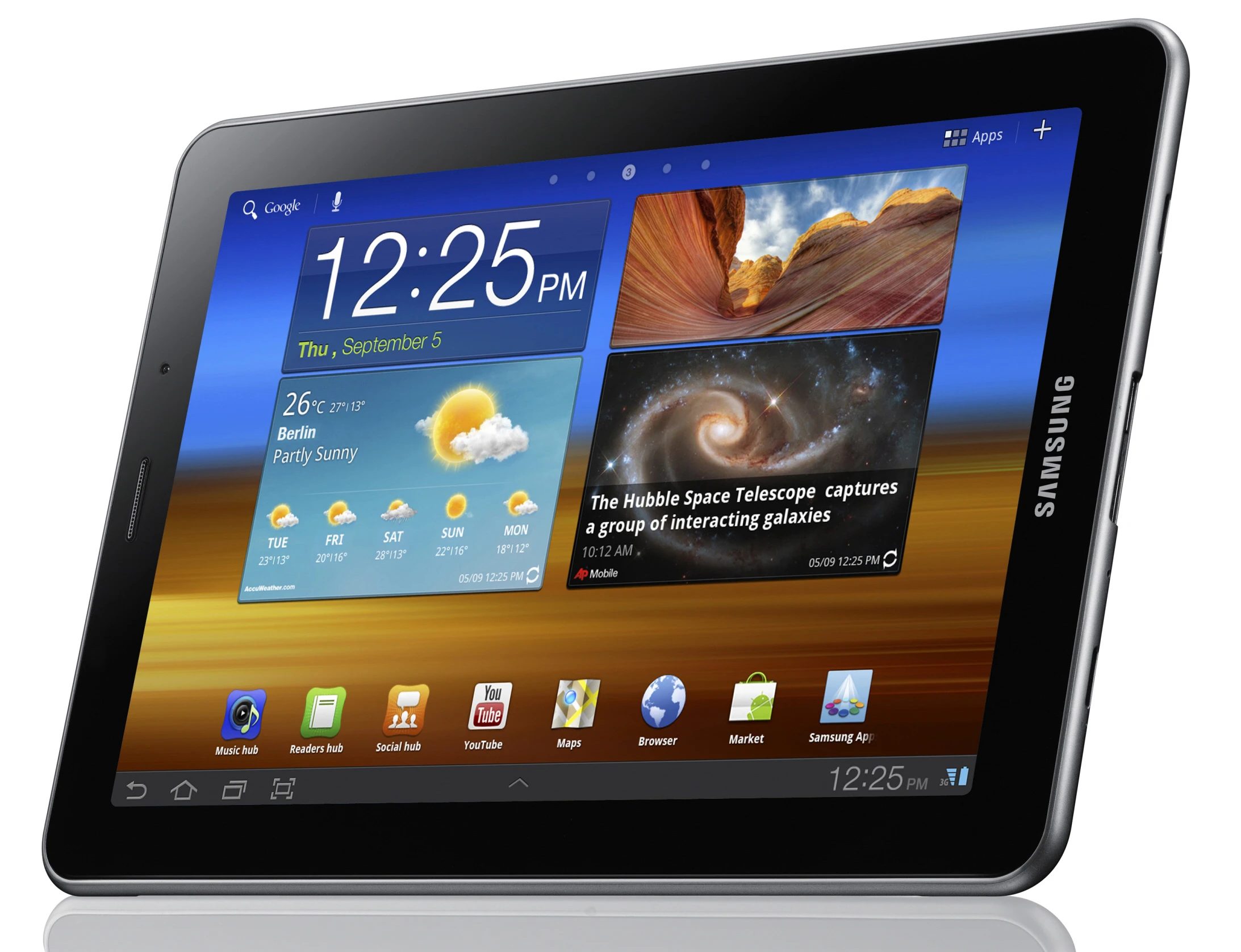 The Samsung Galaxy Tab 7.7