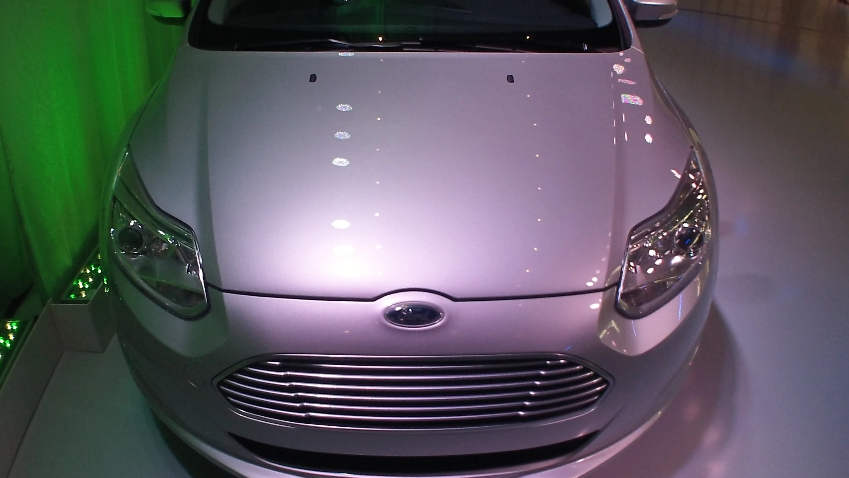 The Ford Focus Electric on display in New York City