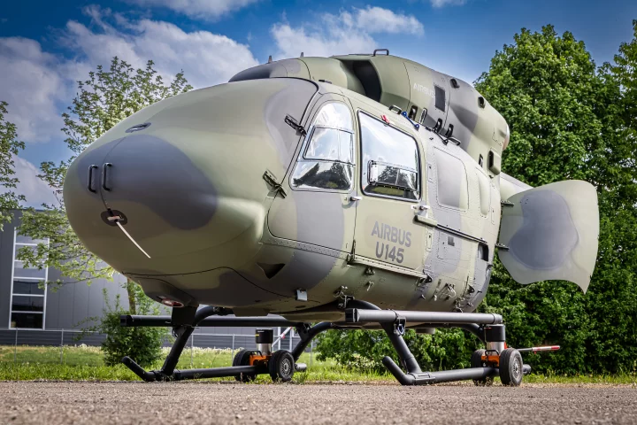 Mockup of the U145 pilotless helicopter