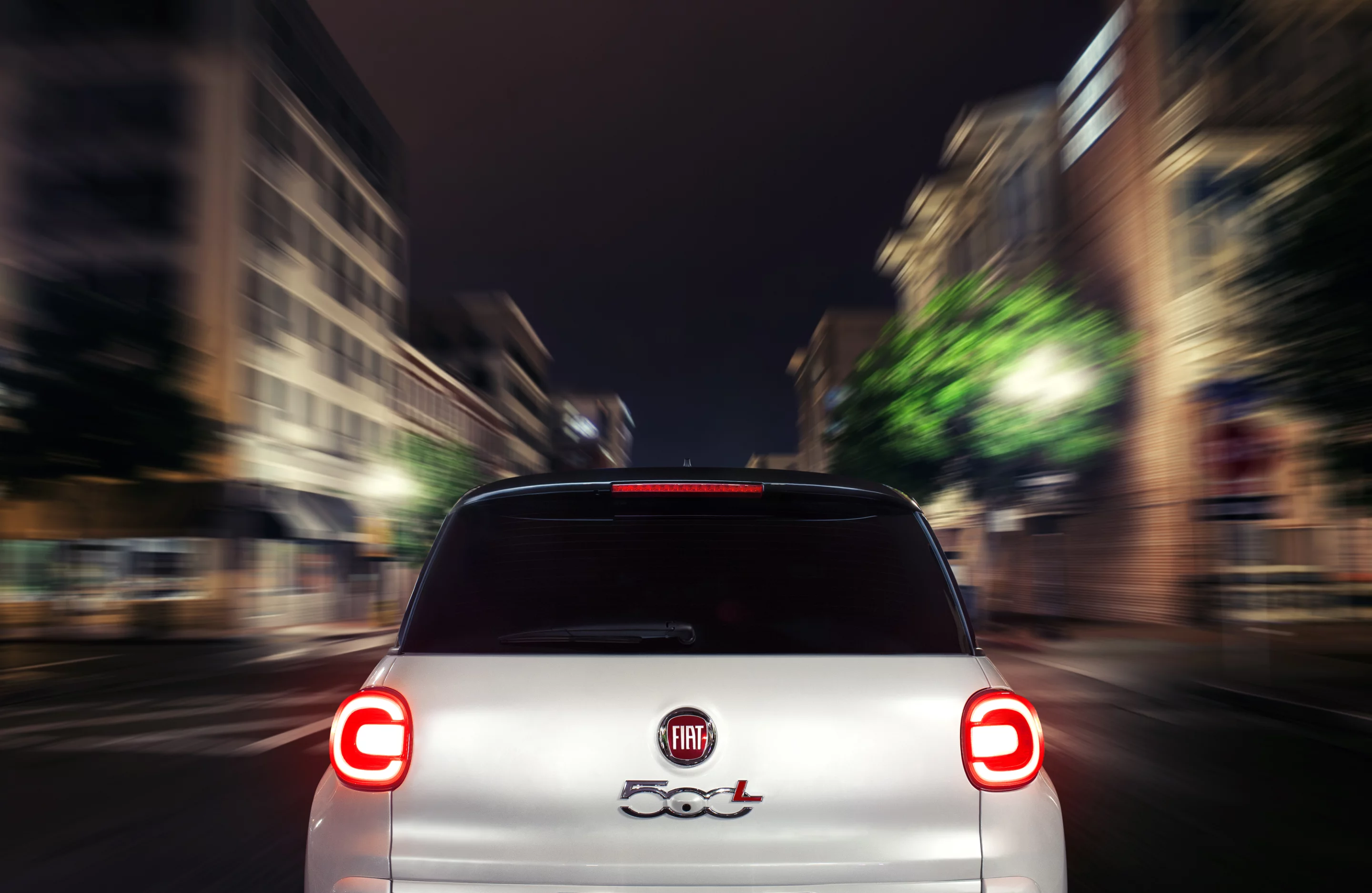 The rear of the Fiat 500L