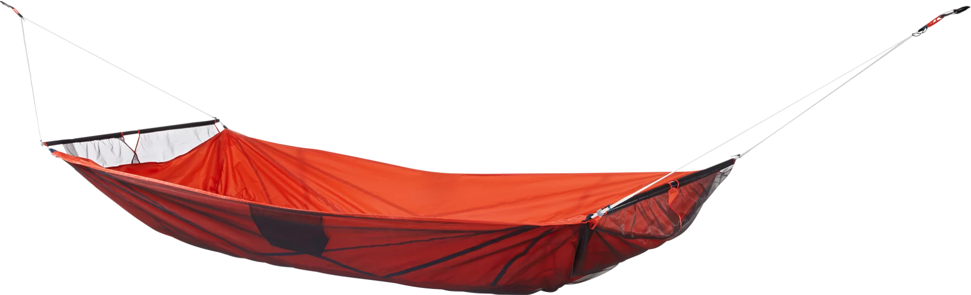 Flip REI's Quarter Dome Air Hammock and you have an open bridge hammock to lounge in