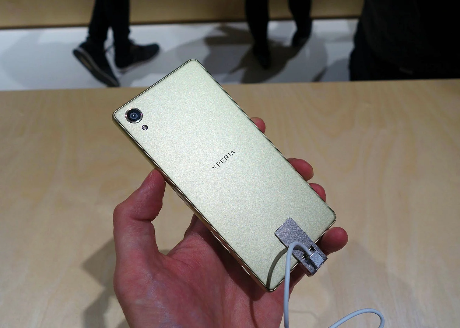 The phones are similar in style to the Xperia Z line, but with slightly more rounded edges and curves