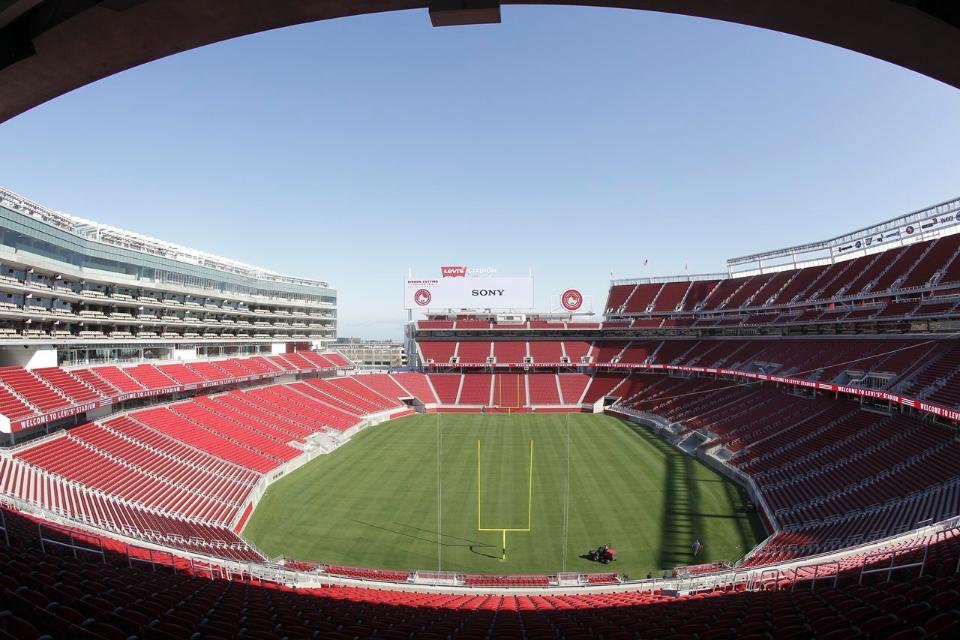 On-field action at the Levi's Stadium is also captured using 10 4K Sony F55 cameras
